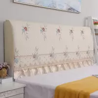 床头罩床头套简约床头防尘罩保护1.2m1.5m1.8m2m2.2m床头|蝴蝶花[全包] 1.2米