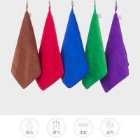 家政保洁专用毛巾清洁抹布吸水不掉毛加厚洗车擦地板擦玻璃擦桌布|30*30橙黄色 加厚10条装