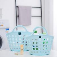 手提篮沐浴洗浴篮子收纳篮洗澡用的塑料洗漱篮浴室提篮家用学生软