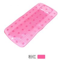 可挂塑料防滑搓衣板 便携式吸盘防滑吸地洗衣板家用内衣搓板|粉色 大号（长58cm宽29cm）