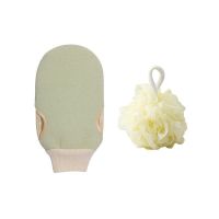 洗澡神器男女加厚搓澡巾搓背神器洗澡不求人强力去污洗澡巾沐浴球|搓澡块+浴球[绿色]