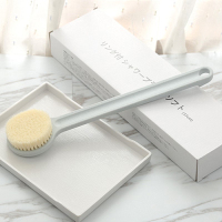 正宗日本洗澡刷搓澡神器洗澡神器软毛长柄沐浴刷子搓背刷浴刷|麦灰色