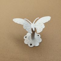 服装店挂钩 壁挂衣服点挂墙上挂衣钩上墙正挂单钩衣服展示架货架|白色蝴蝶10个