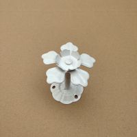 服装店挂钩 壁挂衣服点挂墙上挂衣钩上墙正挂单钩衣服展示架货架|白色菊花10个