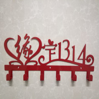 强力粘钩粘贴挂钩墙上挂衣架衣服墙壁厨房挂衣钩无痕粘挂钩门后胶|缘定1314红色