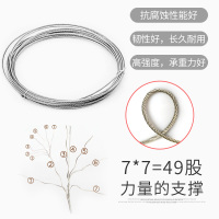 升降晾衣架铝合金手摇器滑轮钢丝绳转角滑轮|钢丝一根