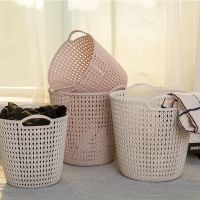 麦香仿藤编收纳桶脏衣篮放衣物的脏衣服收纳筐家用装衣娄桶篮子篓