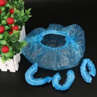 一次性浴帽女防水洗澡成人家用加厚帽子焗油染发厨房防油烟头套|44cm加厚款-蓝色100只