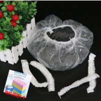 一次性浴帽女防水洗澡成人家用加厚帽子焗油染发厨房防油烟头套|加厚款200只/2包-白色送搓澡海绵