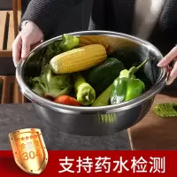 304/201不锈钢特厚反边多功能面盆 和面盆 洗菜盆 火锅盆 洗脸盆