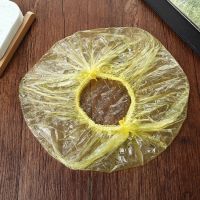 一次性浴帽女防水洗澡成人家用加厚帽子焗油染发厨房防油烟头套|44cm常规款-黄色100只