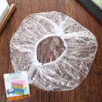 一次性浴帽女防水洗澡成人家用加厚帽子焗油染发厨房防油烟头套|常规款-白色300只/3包送搓澡海绵