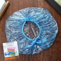 一次性浴帽女防水洗澡成人家用加厚帽子焗油染发厨房防油烟头套|常规款-蓝色300只/3包送搓澡海绵