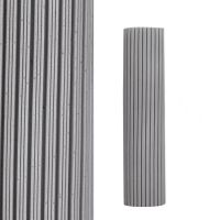 6个装对折胶棉拖把头替换吸水窄扣通用海绵拖布头吸附除尘墩布头|新款高密度(细纹灰色) 6个装