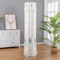 空调套防尘罩圆形立式圆柱柜机罩格力美的奥克斯海尔家用盖布紫色|灰色灰孔雀 美的天行/智行/云行