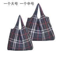 2个套装 妈咪市场买菜袋外出超市购物环保袋可折叠单肩收纳旅行包