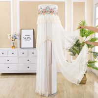 空调套防尘罩圆形立式圆柱柜机罩格力美的奥克斯海尔家用盖布紫色|米白色香格里拉米 格力云酷/i铂二代