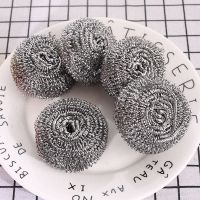 不掉渣不锈钢钢丝球清洁球刷锅洗碗厨房洗碗神器大号手柄刷子|大号【收藏优先发货】 促个装送10片海绵1个手柄