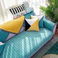 沙发垫冬季毛绒加厚三人座四季通用客厅简约防滑布艺沙发垫子套罩