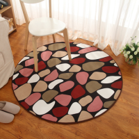腾跃 圆形珊瑚绒地毯吊篮电脑椅瑜伽垫客厅茶几卧室现代简约地毯