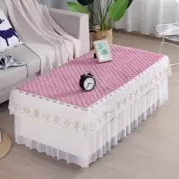 茶几桌布套罩电视柜盖布餐桌太不长方形客厅桌垫北欧茶几布蕾丝纱