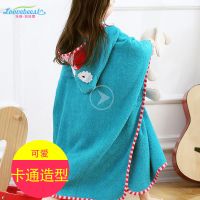 儿童浴巾大童纯棉卡通宝宝浴巾斗篷可穿浴巾带帽吸水沙滩浴巾亲子