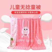 婴儿童浴巾纯棉抱被盖毯新生儿毛巾被超柔吸水卡通正方形盖毯抱被