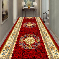 欧式走廊地垫过道家用防滑地垫玄关酒店宾馆走廊长条地垫可以水洗
