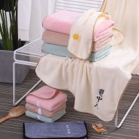 大浴巾比纯棉柔软吸水速干不掉毛成人婴儿家用男女可爱美容院裹巾