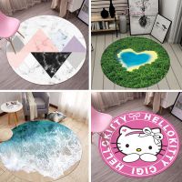 北欧ins风 圆形地毯客厅茶几垫卧室床边毯衣帽间旋转椅地垫可定制