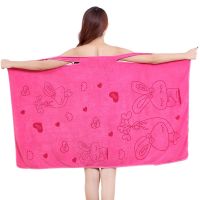 成人女性感浴裙加大抹胸吊带浴裙洗澡吸水毛巾