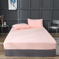 水洗棉席梦思床笠单件防滑床罩床套1.8m1.5m1.2m床垫防尘保护全包