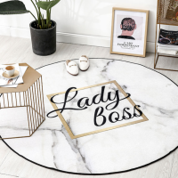 北欧少女心圆形卧室床边地毯客厅茶几家用吊篮电脑椅垫衣帽间地毯