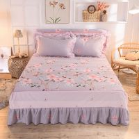 全棉床裙三件套防滑床垫保护套1.8/2.0m床单双人床罩