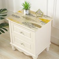 床头柜盖布鞋柜pvc软玻璃小桌布防水防油防烫免洗台布正方形桌垫