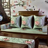 中式实木沙发垫带靠背中式新家具坐椅垫靠垫罗汉床垫子五件套定制