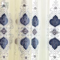 欧式窗帘成品特价高档绣花双层遮光客厅卧室窗帘窗纱定制