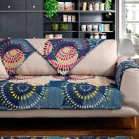 北欧四季沙发垫美式防滑全棉布艺沙发坐垫子现代简约沙发巾套定制