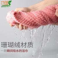 家用大浴巾三件套男女大毛巾比吸水不掉毛大款超大速干裹巾大号