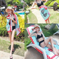 时尚个性速干浴巾沙滩巾居家外出两用柔软舒适不掉色不掉毛游泳巾