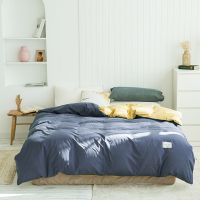 纯棉被套单件双人被罩纯色双拼棉被套素色学生宿舍单人被芯套