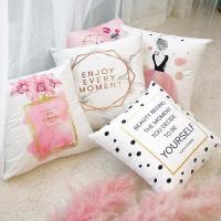 45ⅹ45cm 粉色少女系抱枕北欧风靠垫可爱简约靠枕