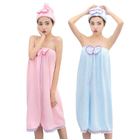浴巾可穿女成人性感可爱纯棉抹裹胸柔软吸水洗澡游泳夏季百变浴裙