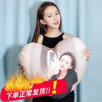 照片抱枕定制来图做心形情侣双面diy明星创意可爱男女love靠垫