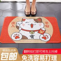 猫门口地垫门垫进门入户门地毯丝圈玄关蹭土脚垫防滑入门家用