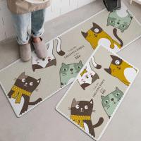 ins网红厨房地垫长条防滑防水防油垫子免洗家用耐脏脚垫北欧地毯