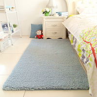 卧室床边地毯加厚客厅茶几榻榻米柔软吸水防滑长方形地毯满铺定制