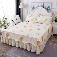 家纺 双边床裙床罩单件席梦思保护套韩版床裙床盖防滑床单