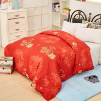 大红色结婚被套单件150/180/200/230/240双人结婚被套学生被罩