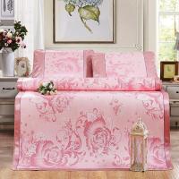 米垫子凉席夏季冰丝席三件套单人印花双人席学生宿舍可折叠席子